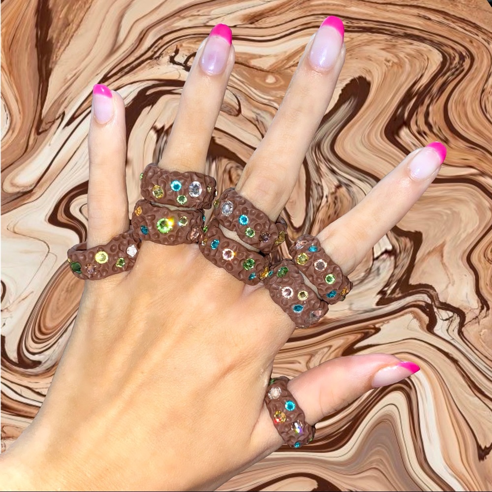 Chunky Clay Rings! - Picture 2 of 3